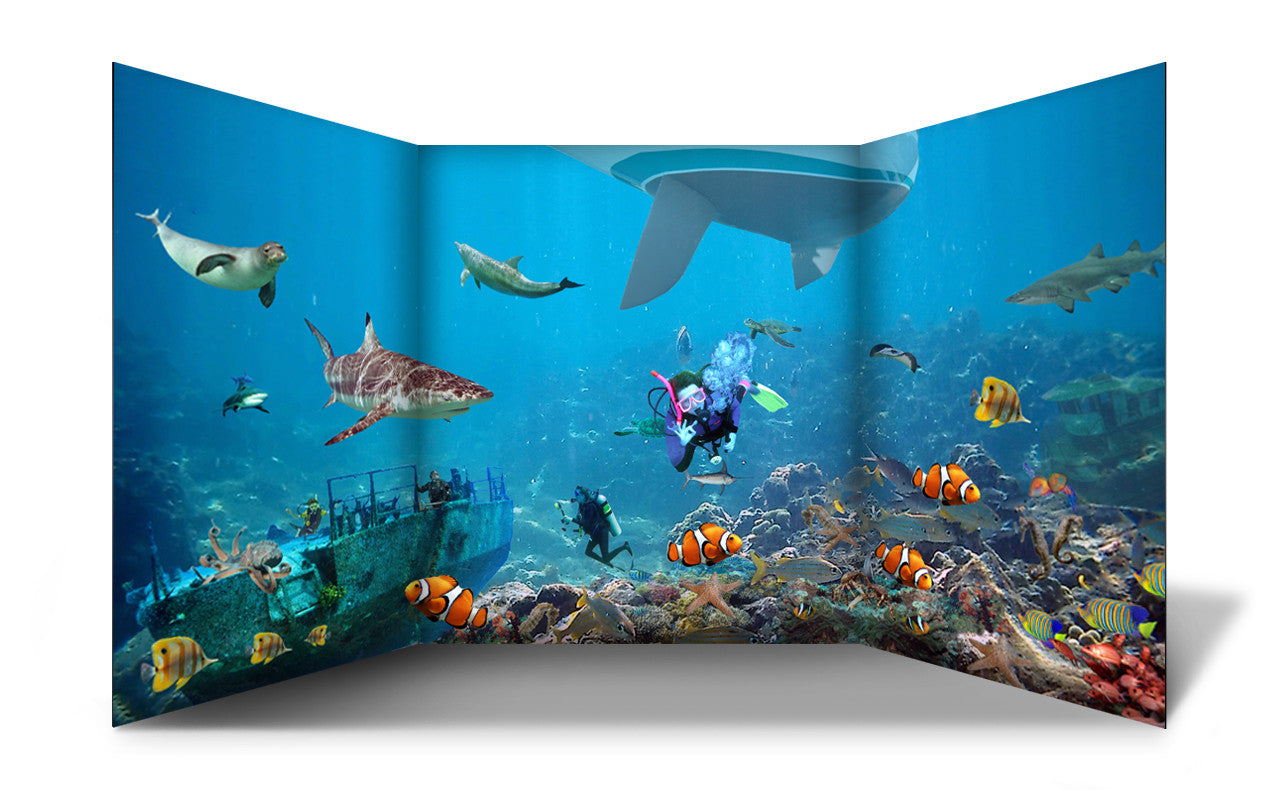 Underwater Scene Free Standing Role Play Scene Setter