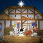 Nativity School Play Backdrop for Young Children (240cm x 120cm)